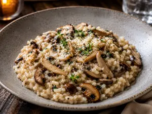 Risotto met paddenstoelen